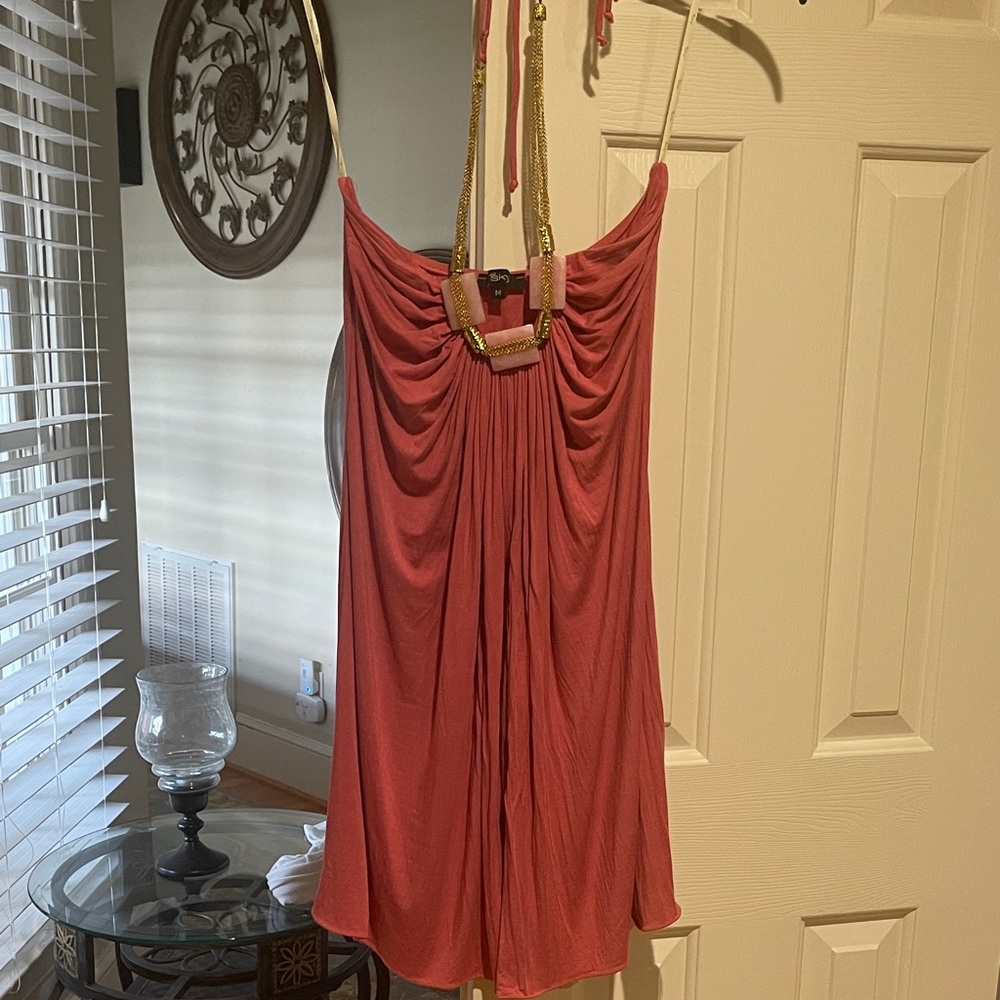 SKY- Pink Backless Dress